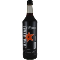 BAR STAR Kräuter 1,0 l | Kräuterlikör | Halbbitter | Spirituosen-Spezialität