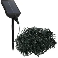 ECD Germany Solar Lichterkette Kunststoff 11 m Warmweiß