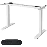 Songmics Schreibtisch Höhenverstellbar Weiß