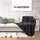 Wometo Strickdecke 140 x 190 cm Dunkelgrau/Silber