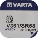 Varta 361, Varta V361, SR721W, SR58 Knopfzelle für Uhren etc.