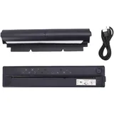 Denash Tragbarer Drucker Unterstützt 8,5 X 11 Zoll Letter, Kabelloser -Thermodrucker für, mit 2000-mAh- und Thermopapierhalterung (Black)