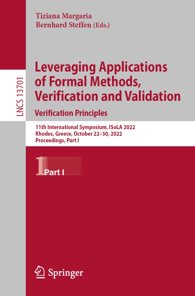 Leveraging Applications Of Formal Methods  Verification And Validation. Verification Principles  Kartoniert (TB)