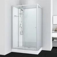 Badsanitaer Komplettdusche Laura 120x80cm