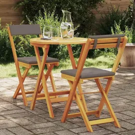 vidaXL Bistroset 3-tlg. Braun