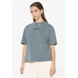 Harlem Soul HARLEM SOUL, Damen, Gr. M, blau (fog blau), Single Jersey, Material: 100% Baumwolle, bedruckt, regular fit normal, Rundhals, eingesetzt gerader Abschluss, Shirts Rundhalsshirt, aus Baumwolle