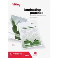 Viking Laminierfolien DIN A4 Matt 75 Mikron (2 x