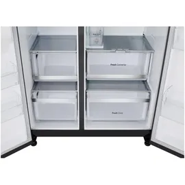 LG GSXE91EVAD Side-by-Side (628 l, 179 mm hoch, Schwarz)