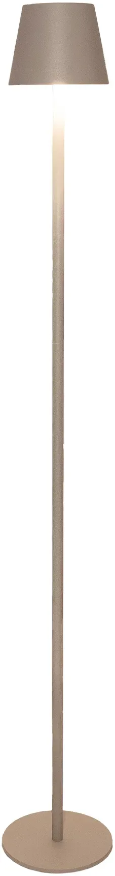LED Stehlampe H120cm Touch IP44 mit USB Anschluß wiederaufladbar  - sand