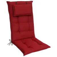 ElGiga Hochlehner-Auflage 1-Stück Classic Bordeaux 120 x 50 x