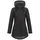 ankerglut Softshellmantel Kurzmantel mit Kapuze Gefüttert Übergangsjacke #ankerglutbrise Softshelljacke, Black, 40