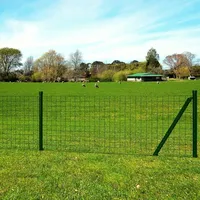 vidaXL Gitterzaun-Satz Gitterzaun Gartenzaun Maschendraht 25 x 0,8m