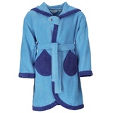 Esprit Kinderbademantel Little Joy, Kapuze, Kapuze, 100% Baumwolle, blau 122/128