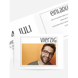 Einladungen zum Geburtstag  selbst gestalten mit Spruch und Fotos im Onlinedesigner bei Meine-Kartenmanufaktur.de