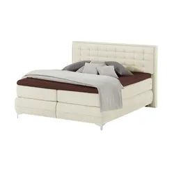 Musterring Boxspringbett Standardversion Dubai ¦ creme ¦ Maße (cm): B: 217 H: 124