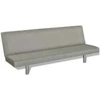 vidaXL Schlafsofa Grau Polyester