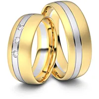 Trauringe Dortmund 585er Gelb-/Weiflgold - 3872