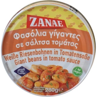 Zanae Dicke weiße Bohnen, in l , 1er Pack (1 x 280 g Packung)