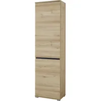 Germania Garderobenschrank Anthrazit, Buchefarben - 54x200x40 cm