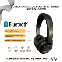 GRUNDIG Kopfhörer Bluetooth Stereo Kopfhörer Headphones Bügelkopfhörer kabellos