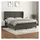 vidaXL Boxspringbett mit Matratze Dunkelgrau 180x200 cm Samt