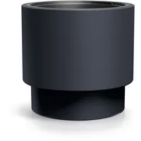 Spetebo XL Kunststoff Blumentopf rund 47 x 44 cm Anthrazit