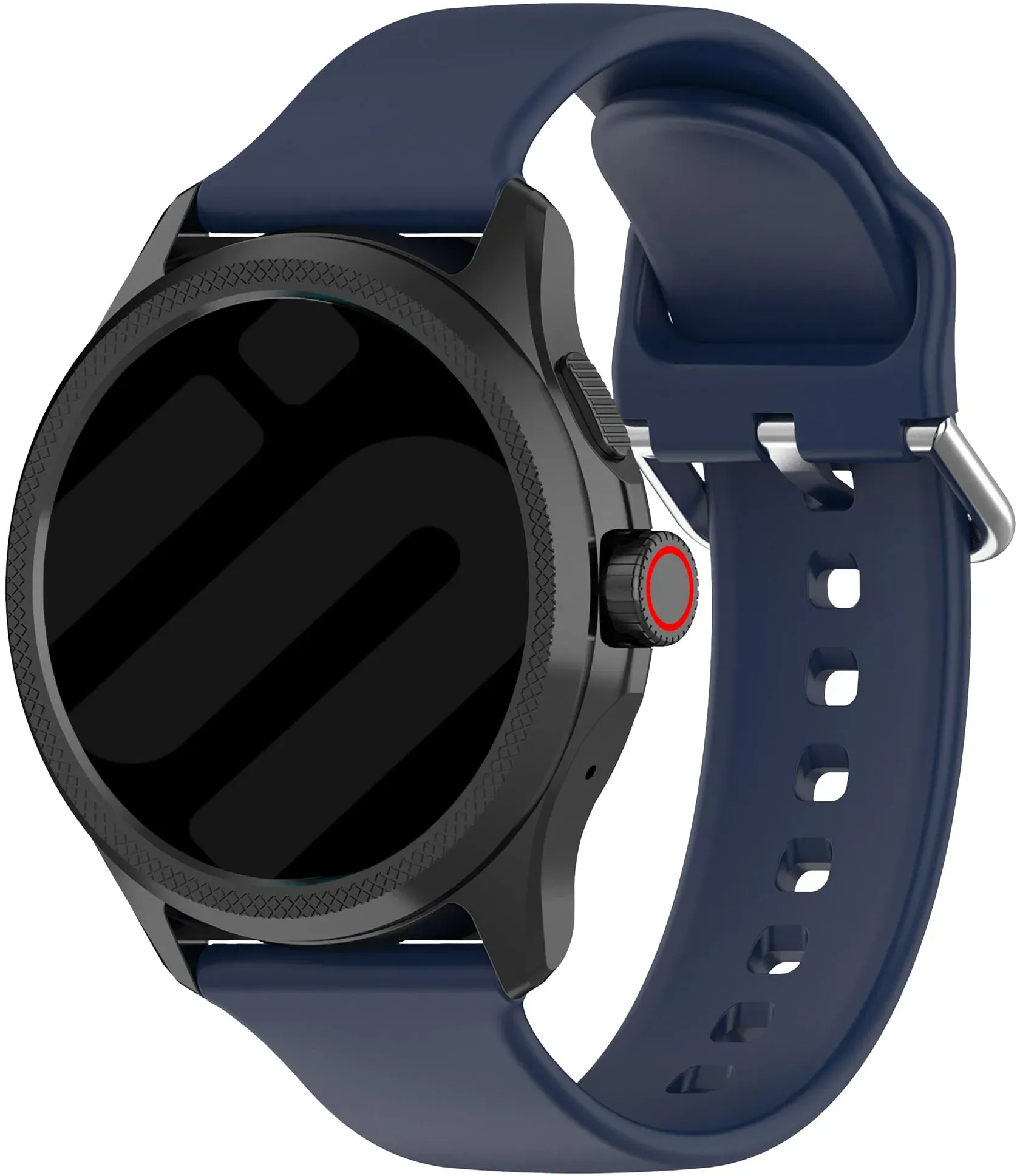 Strap-it Mobvoi TicWatch Pro 5 Enduro Armband Silikon für Mobvoi TicWatch Pro 5 Enduro - Dunkel Blau - Schnallenverschluss
