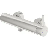 Steinberg Serie 100 Duscharmatur Aufputz-Einhebelmischer für 1 Verbraucher Brushed Nickel 1001220BN