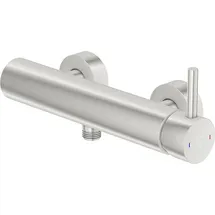 Steinberg Serie 100 Duscharmatur Aufputz-Einhebelmischer für 1 Verbraucher Brushed Nickel 1001220BN