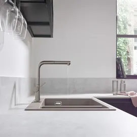 Hansgrohe Talis M54 270 1jet Niederdruck Ausziehauslauf edelstahl finish 72860800