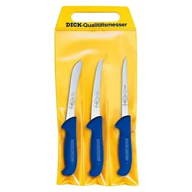 Friedr. Dick ErgoGrip Messerset 3-tlg. 15 cm flexibel Blau