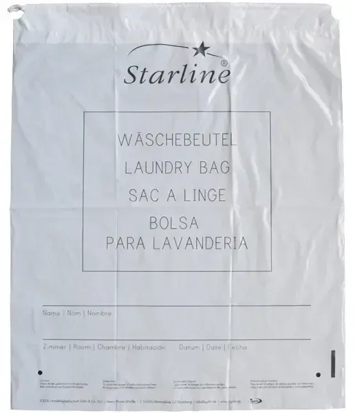 Starline Wäschebeutel mit Kordelzug - weiß