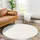 Carpet City City Shaggy Hochflorteppich 200 x 200 cm Beige