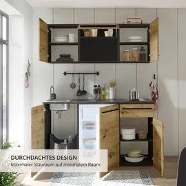 BASIC by Balculina Küchenzeile Jazz 160 cm beige