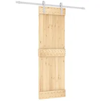 VidaXL Schiebetür mit Beschlag 70x210 cm Massivholz Kiefer