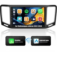 【2+64G】 Android 13 Autoradio für Volkswagen Sharan 2012-2018 mit Carplay & Android Auto, 9 Zoll Touchscreen Autoradio mit Bluetooth WiFi GPS-Navi FM/RDS Hi-FI SWC 2USB+AHD Rückfahrkamera