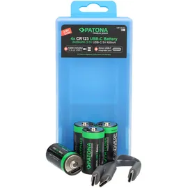 PATONA Premium CR123A 450 mAh 4 St.