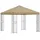 vidaXL Pavillon 3 x 3 m inkl. 4 Seitenteile Beige/Weiß