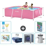 Rechteckiger Frame Pool - 220x150x60 Cm - 7-teilig  S112
