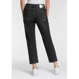 MAC "STRAIGHT", Damen, Gr. 36, Länge 28, grau (industrial grau), Denim/Jeans, Obermaterial: 99% Baumwolle, 1% Elasthan, straight fit normal, Jeans 5-Pocket-Jeans, mit Stretch