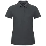 B & C B&C: Ladies` Piqué Polo Shirt ID.001 Women PWI11, Größe:L;Farbe:Anthracite - L