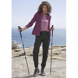 VIVANCE Active Trekkinghose sportlicher Cargo Jogger Schwarz 36