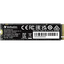 Verbatim Vi5000 PCIe NVMe SSD 2TB, M.2 2280 / M-Key / PCIe 4.0 x4 (31827)