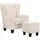 Home Affaire Ohrensessel »Chilly, Sessel mit Hocker und Federkern-Polsterung, (Set, 2 St., bestehend aus Sessel und Hocker), in Cord und Microfaser-Bezug, Unser Dauertiefpreis