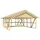 SKANHOLZ Doppelcarport Schwarzwald 6,84 x 7,72 m beige inkl. Abstellraum