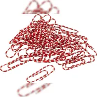 Alco Briefklammer ZEBRA Metall 28mm weiß-rot 100 Stück