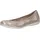 CAPRICE Damen Ballerinas aus Leder mit Lochmuster, Beige 38 EU
