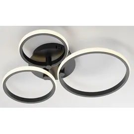 CASANOVA CIRCLES 1 schwarz Metall 50 x 7 cm