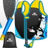 KIDIZ® Schwimmweste Kinder M 2-5 Jahre | Schwimmhilfe Jungen & Mädchen Badeweste Babys & Kleinkinder | Float Jacket Klettverschluss | Badeweste Neopren mit Wasserpistole | Sicherheitsgurt verstellbar