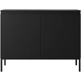 Selsey Sideboard 100 x 77 cm Schwarz